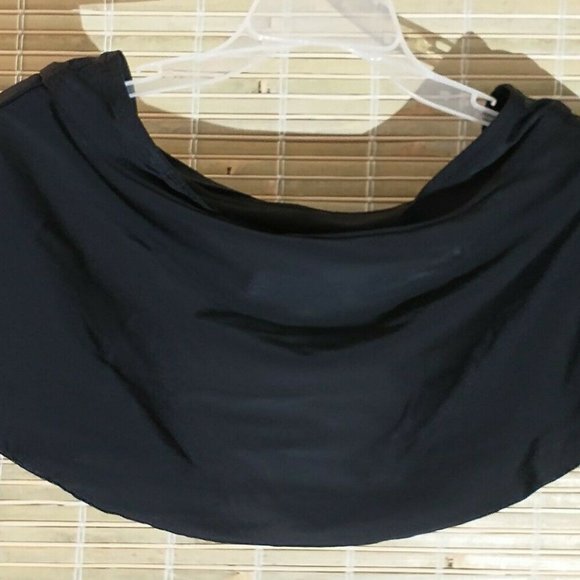 Kona Sol Women's Swim Skirtini Black Size M (8-10) - Picture 2 of 5